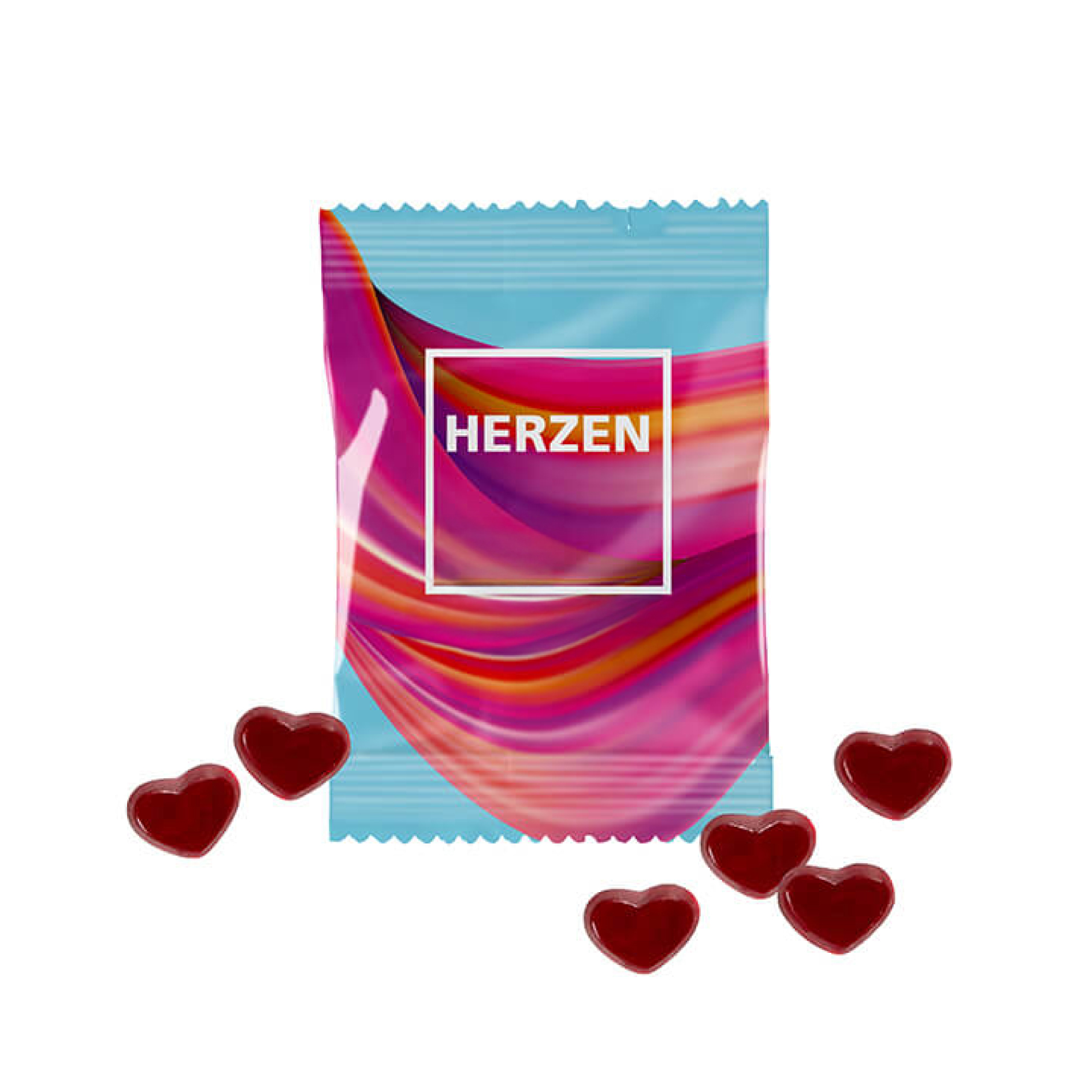 Fruchtgummi Herzen