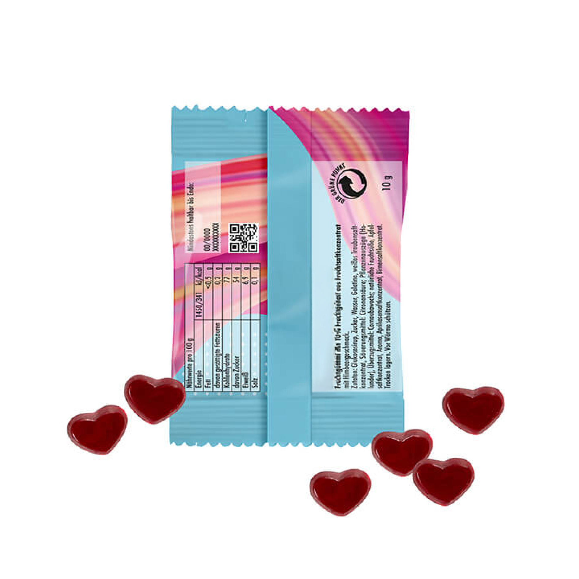 Fruchtgummi Herzen